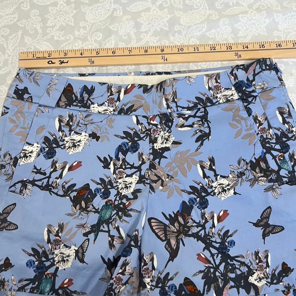 J.Crew Factory Bontanical Floral Bird Chino Shorts Size 6 - Picture 4 of 5